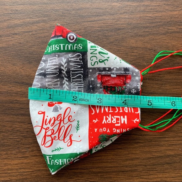 Multicolored Christmas Face Mask - Picture 3 of 4